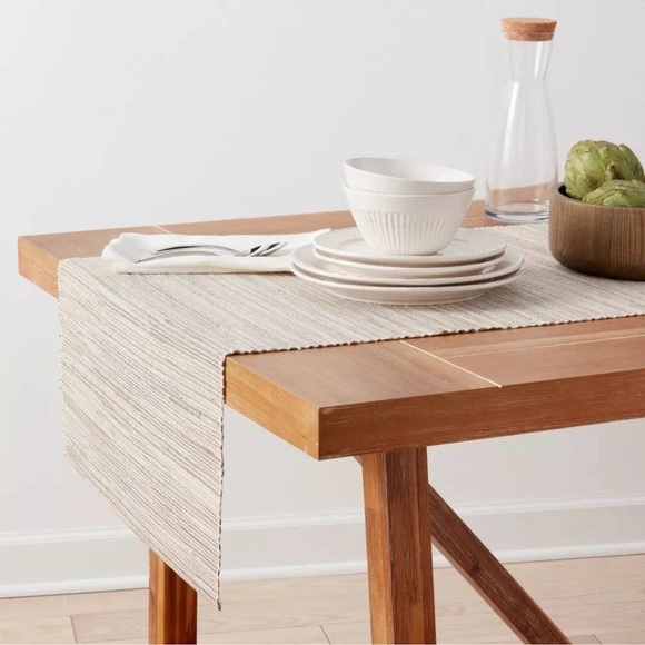 Threshold Extended Length Shimmer Table Runner - Picture 3 of 5